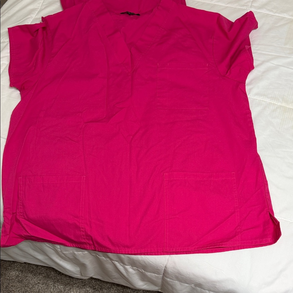 Vibrant Pink Drawstring Pants and Top Set - Picture 6 of 10